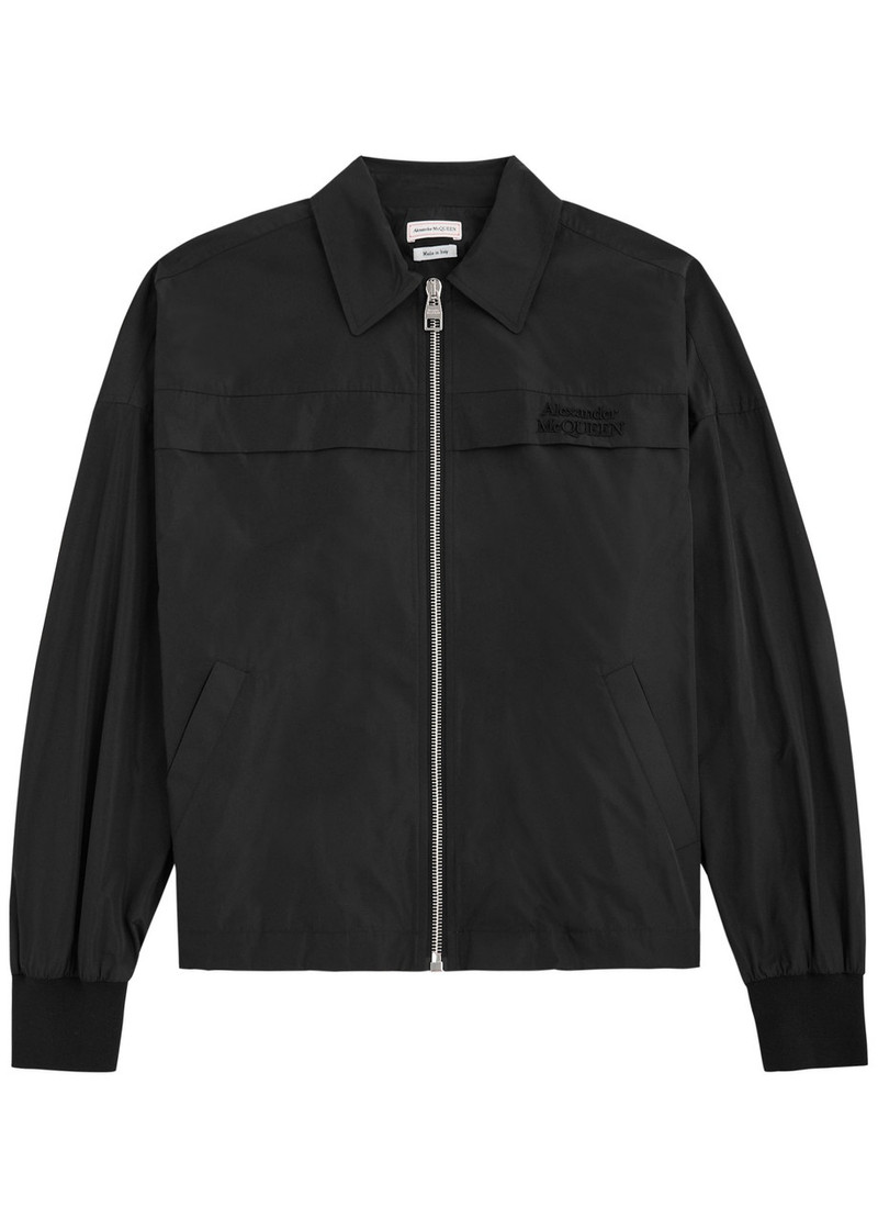Alexander Mcqueen Logo-embroidered Shell Jacket - 1