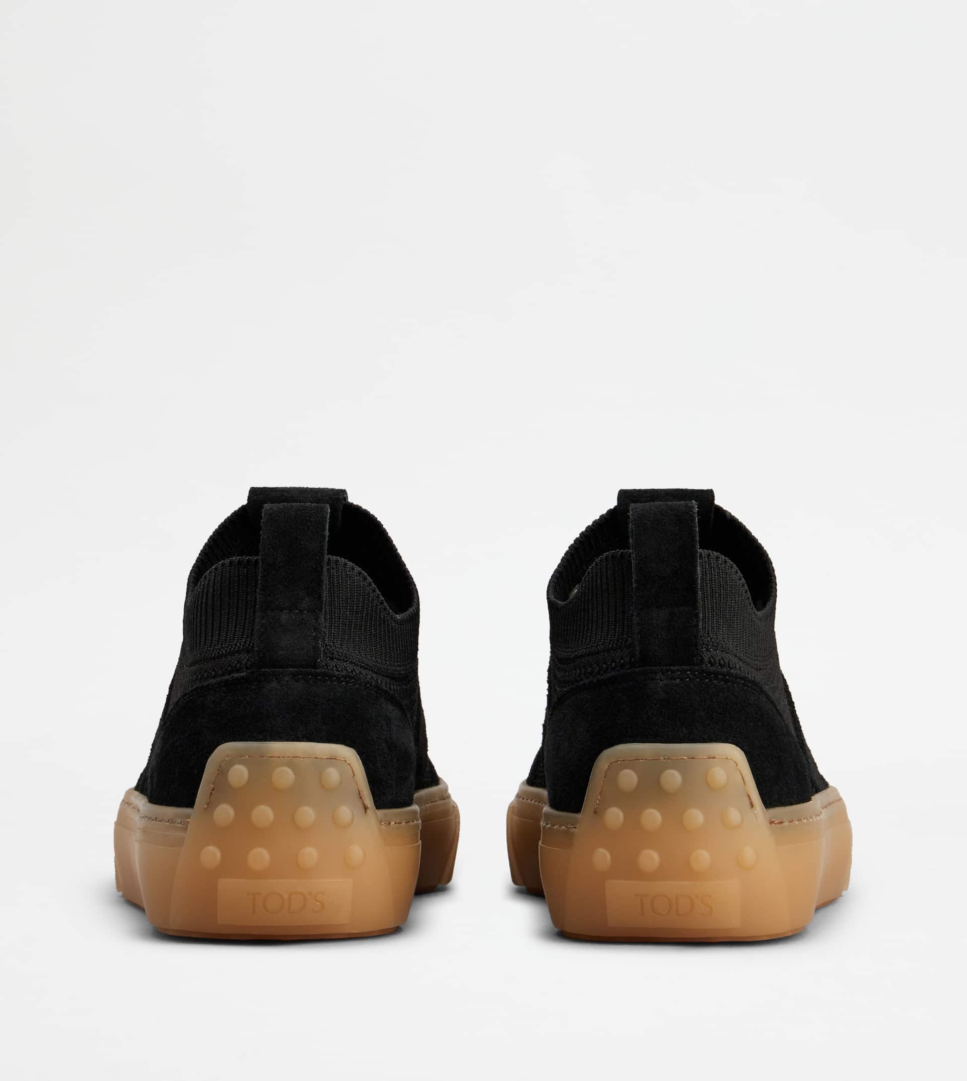 TOD'S SNEAKERS IN FABRIC AND SUEDE - BLACK - 2