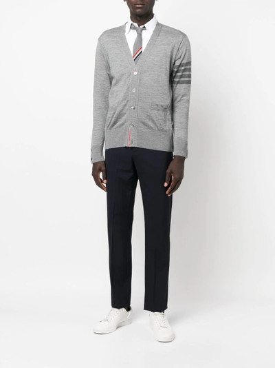 Thom Browne 4-Bar stripe cardigan outlook