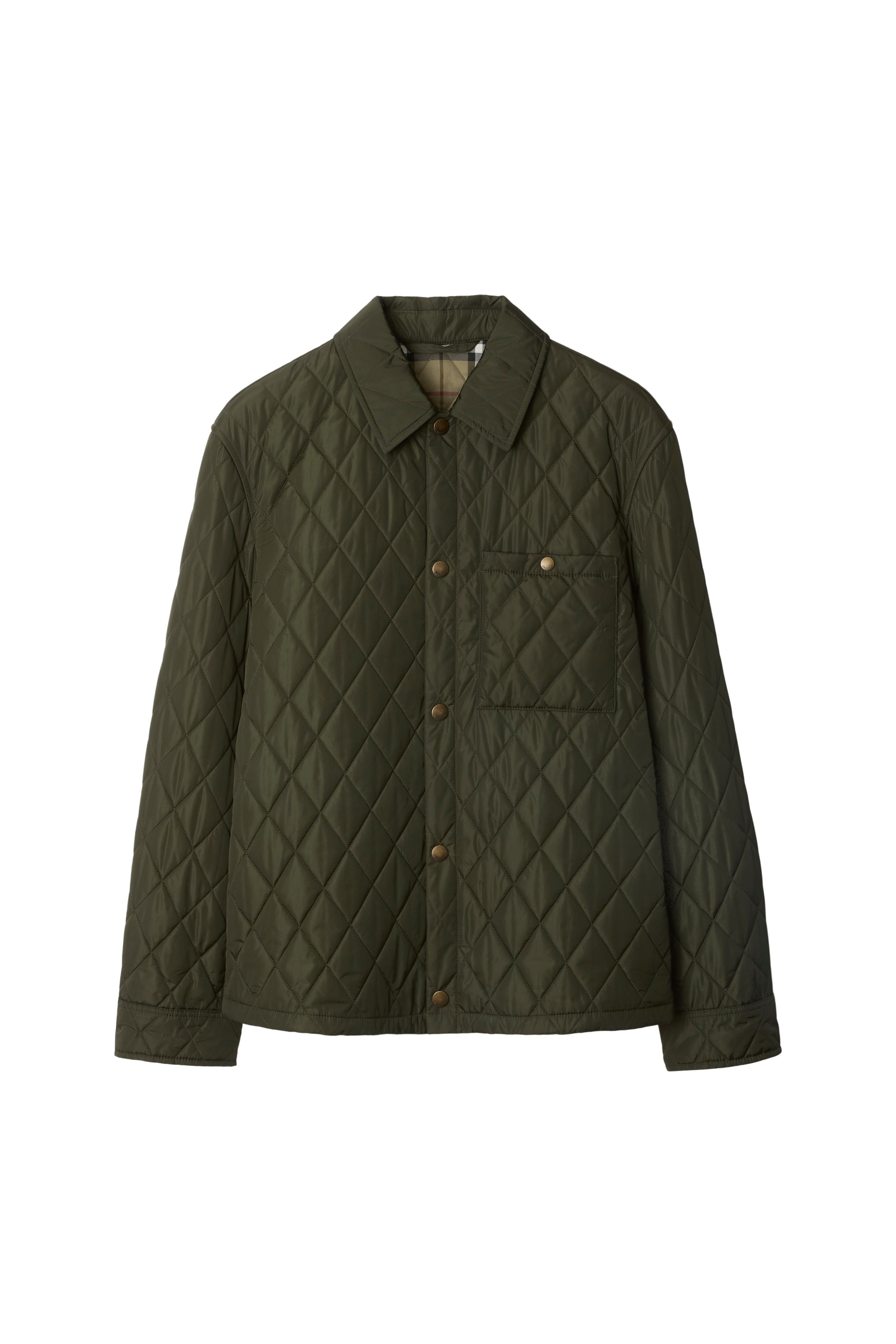 burberry Quilted Nylon Overshirt in Shale at Nordstrom - 2