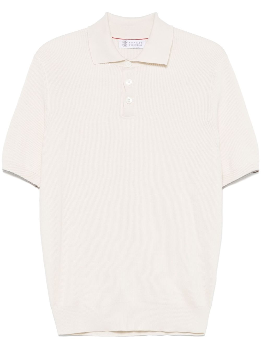 fine-ribbed polo shirt - 1
