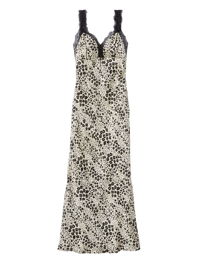 lace-trim midi dress 1