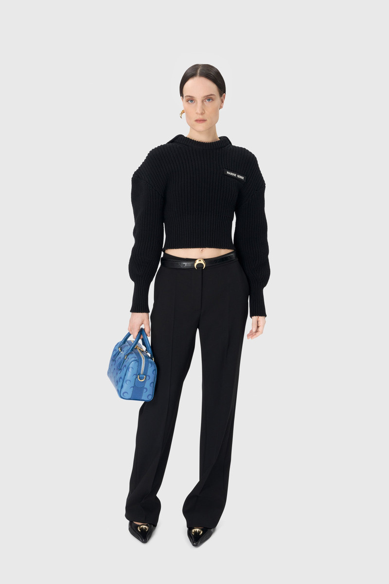 Marine Serre Half Cardigan Knit Sailor Sweater outlook