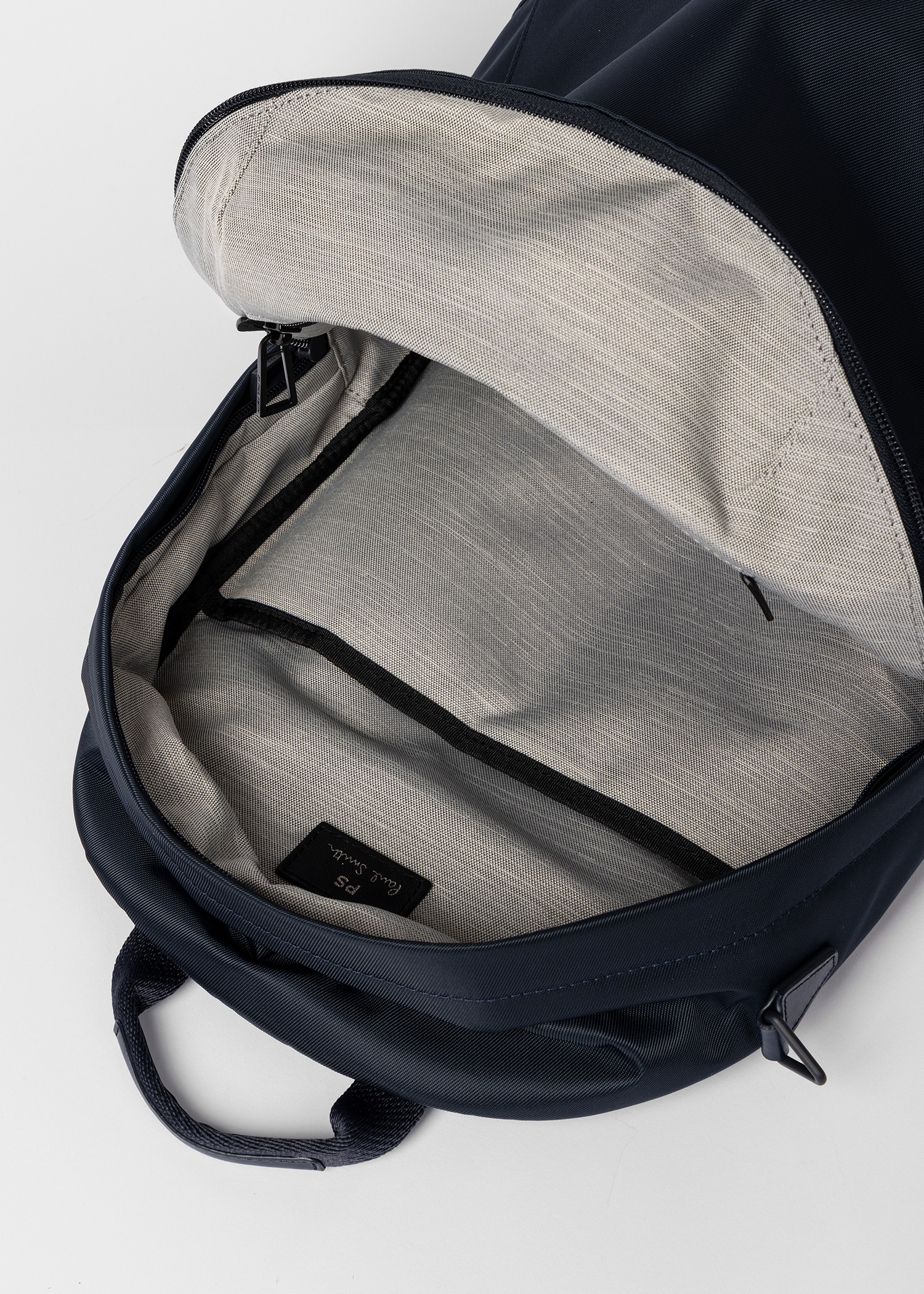 Navy 'Sports Stripe' Nylon Backpack - 8