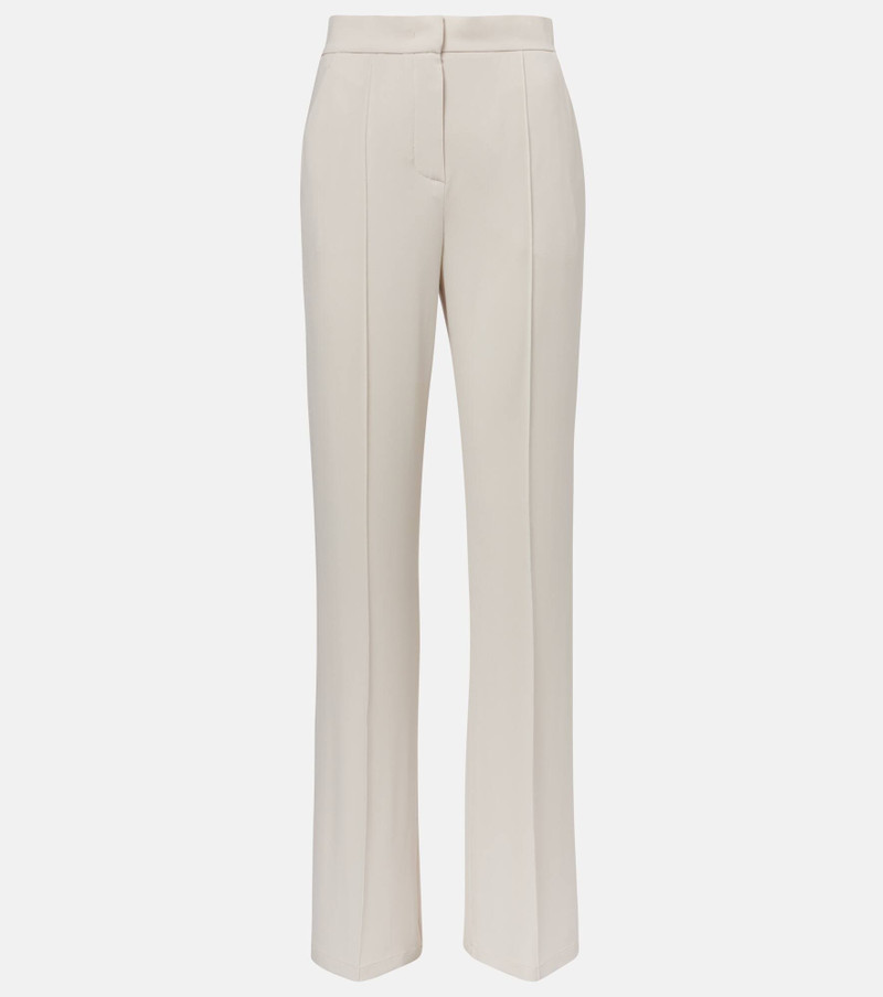 Dinda high-rise jersey straight pants - 1
