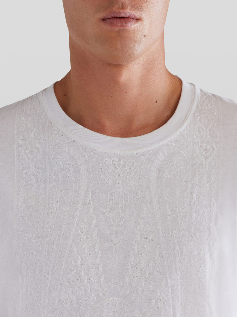 Etro T-SHIRT WITH PAISLEY EMBROIDERY outlook