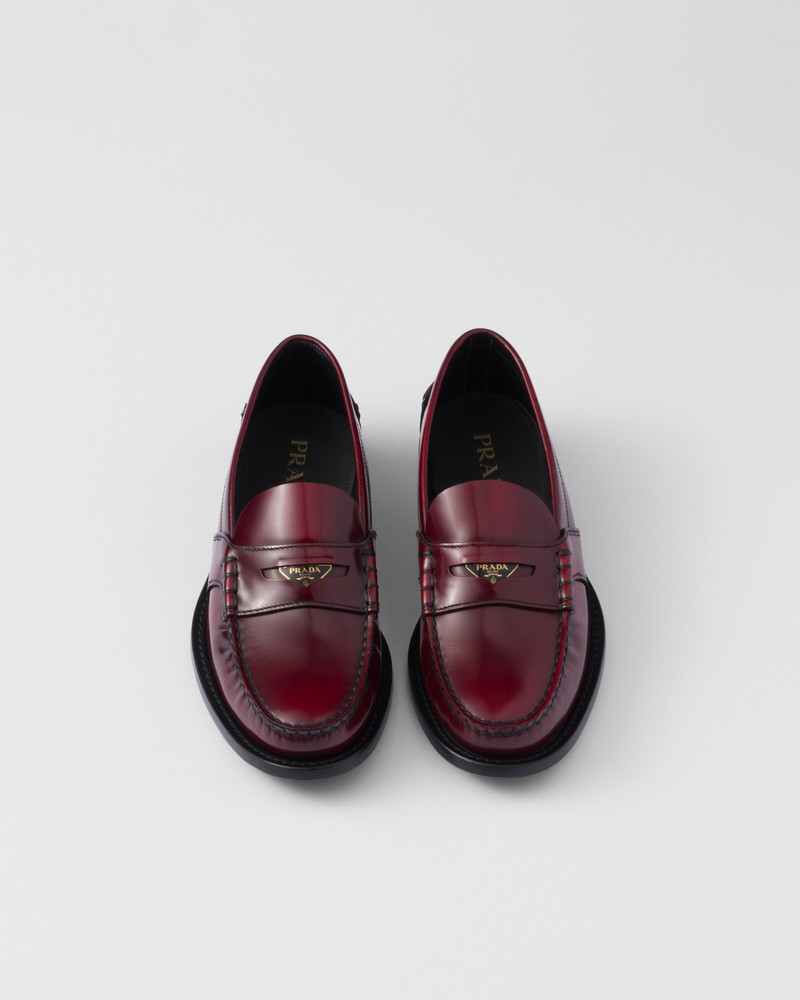 Brushed leather loafers 3