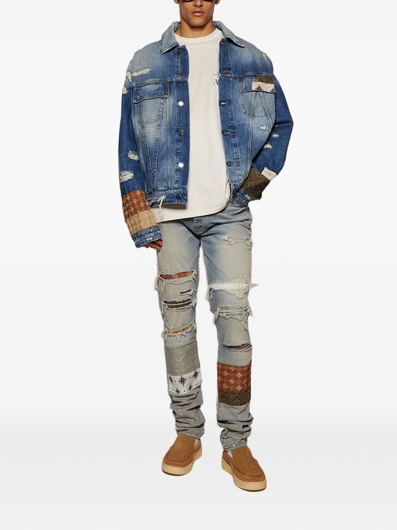 AMIRI MA Quad patchwork denim jacket outlook