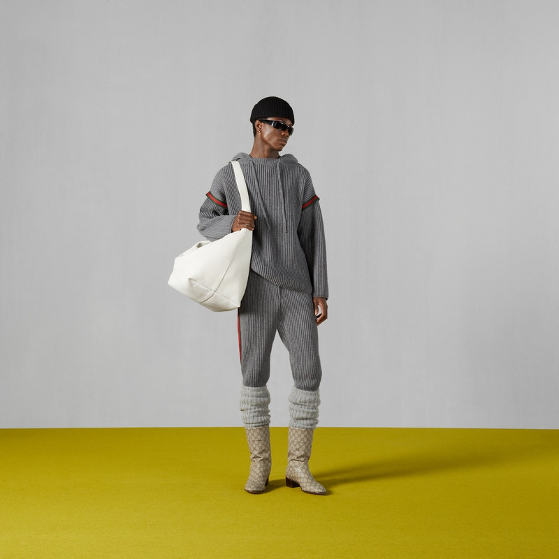 GUCCI Wool cashmere sweater with hood outlook