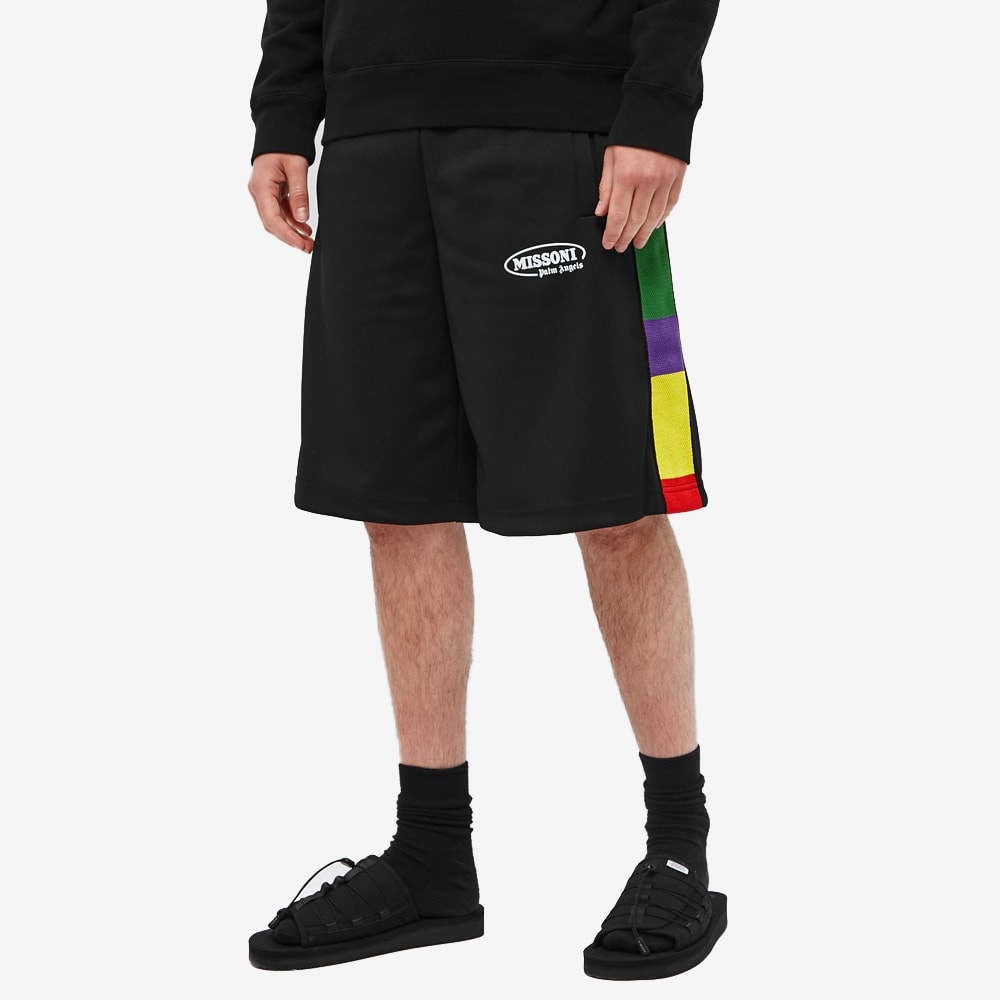 Palm Angels x Missoni Side Stripe Track Shorts - 4