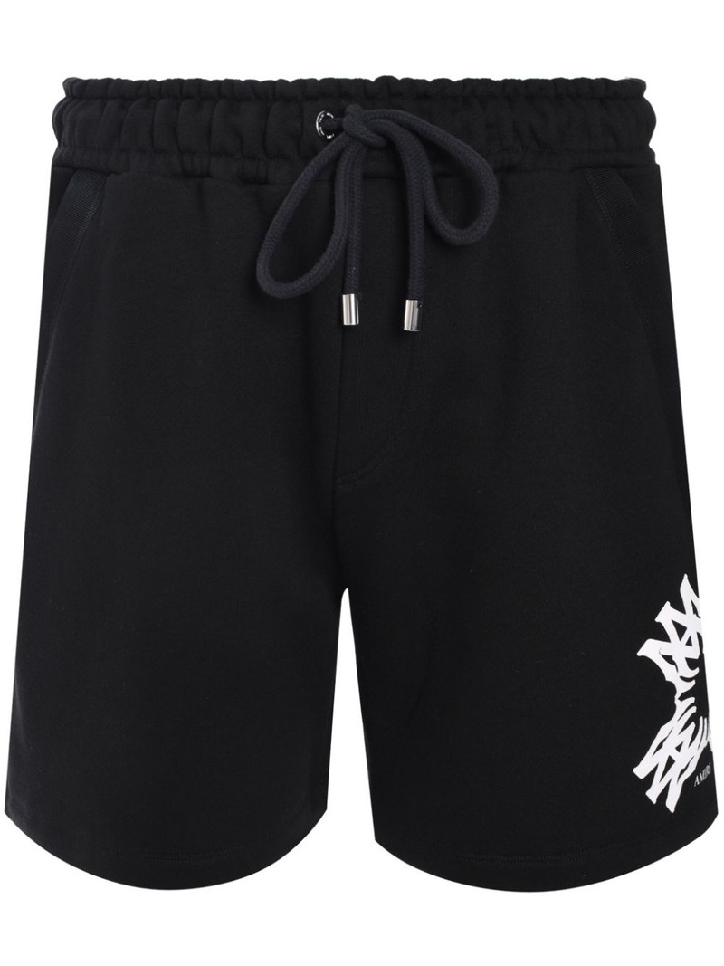 logo-print track shorts 1