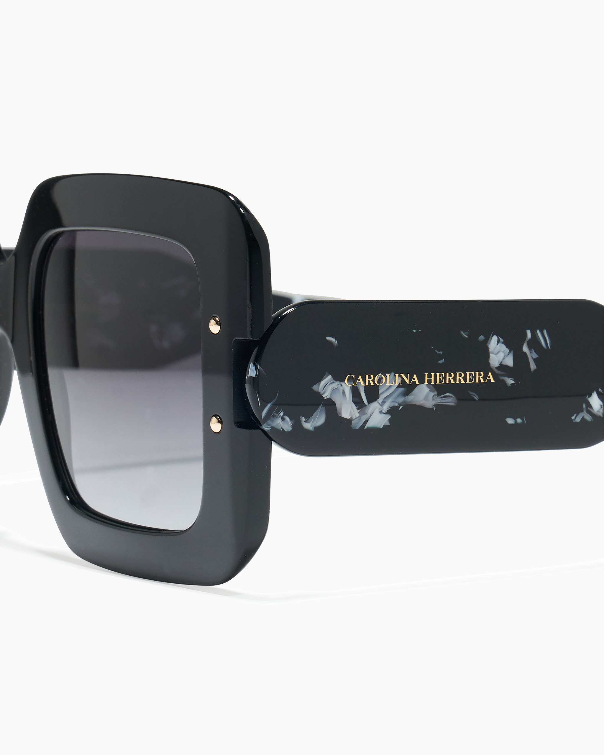 Square Frame Sunglasses with Contrast Temples - 3