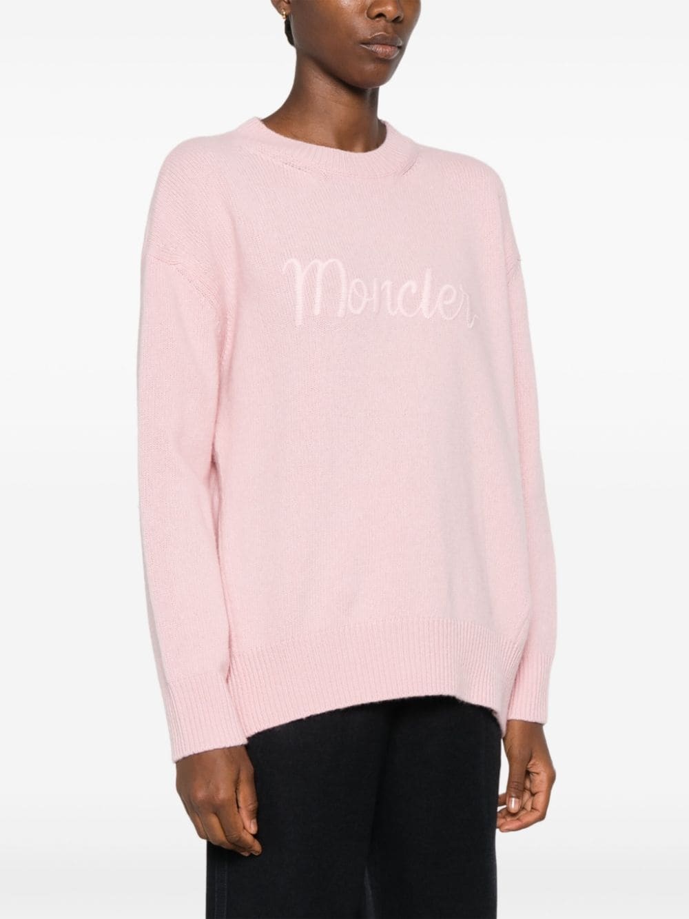 logo-embroidered jumper - 3