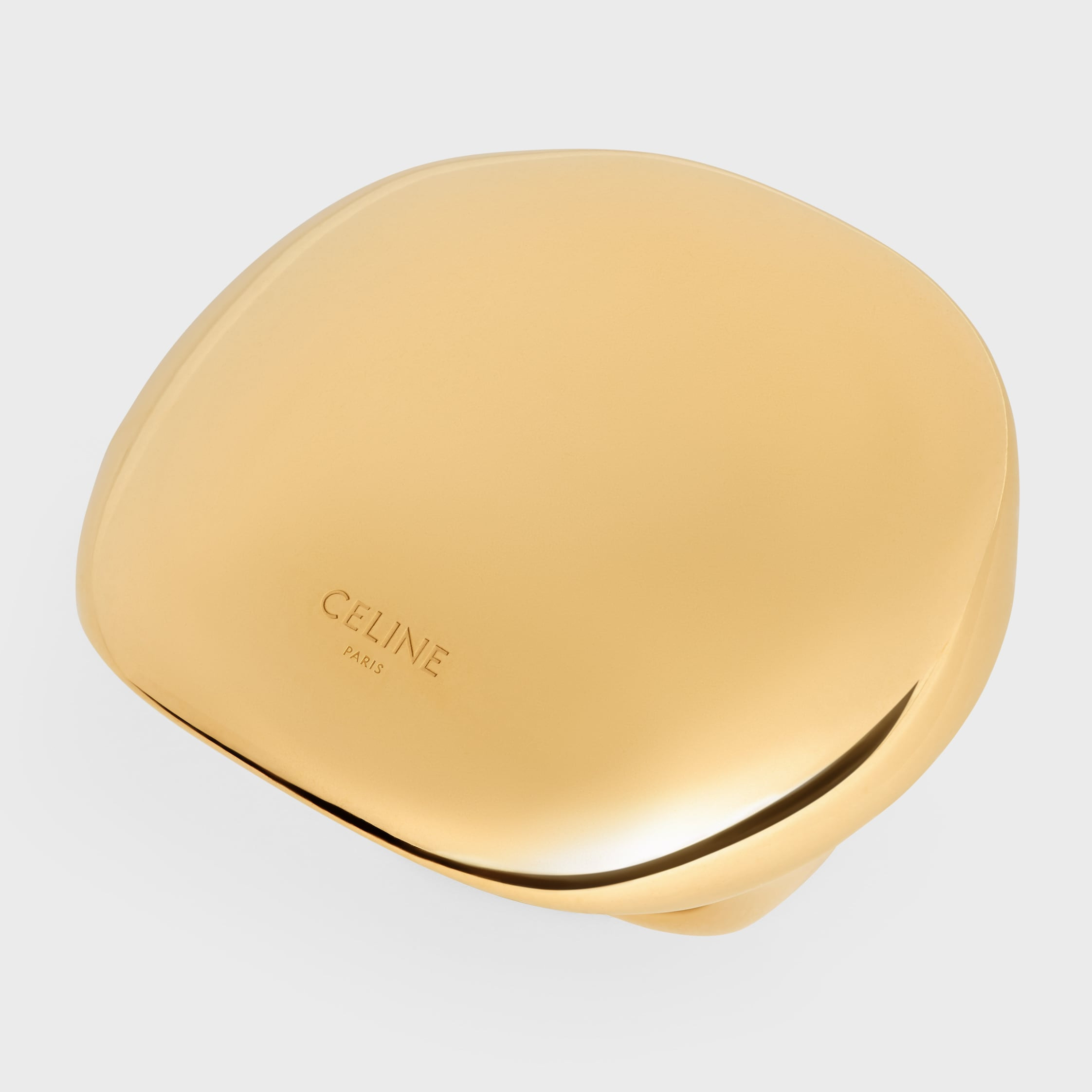Formes Abstraites Sphere Ring in Brass with Gold Finish - 4