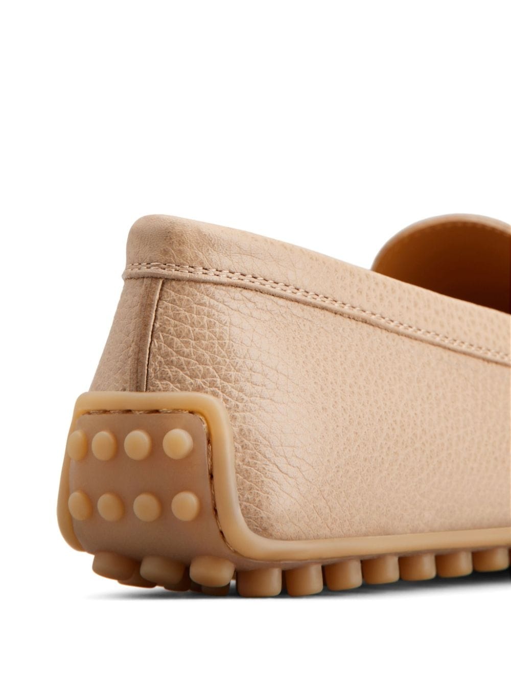 penny-slot detail leather loafers - 5