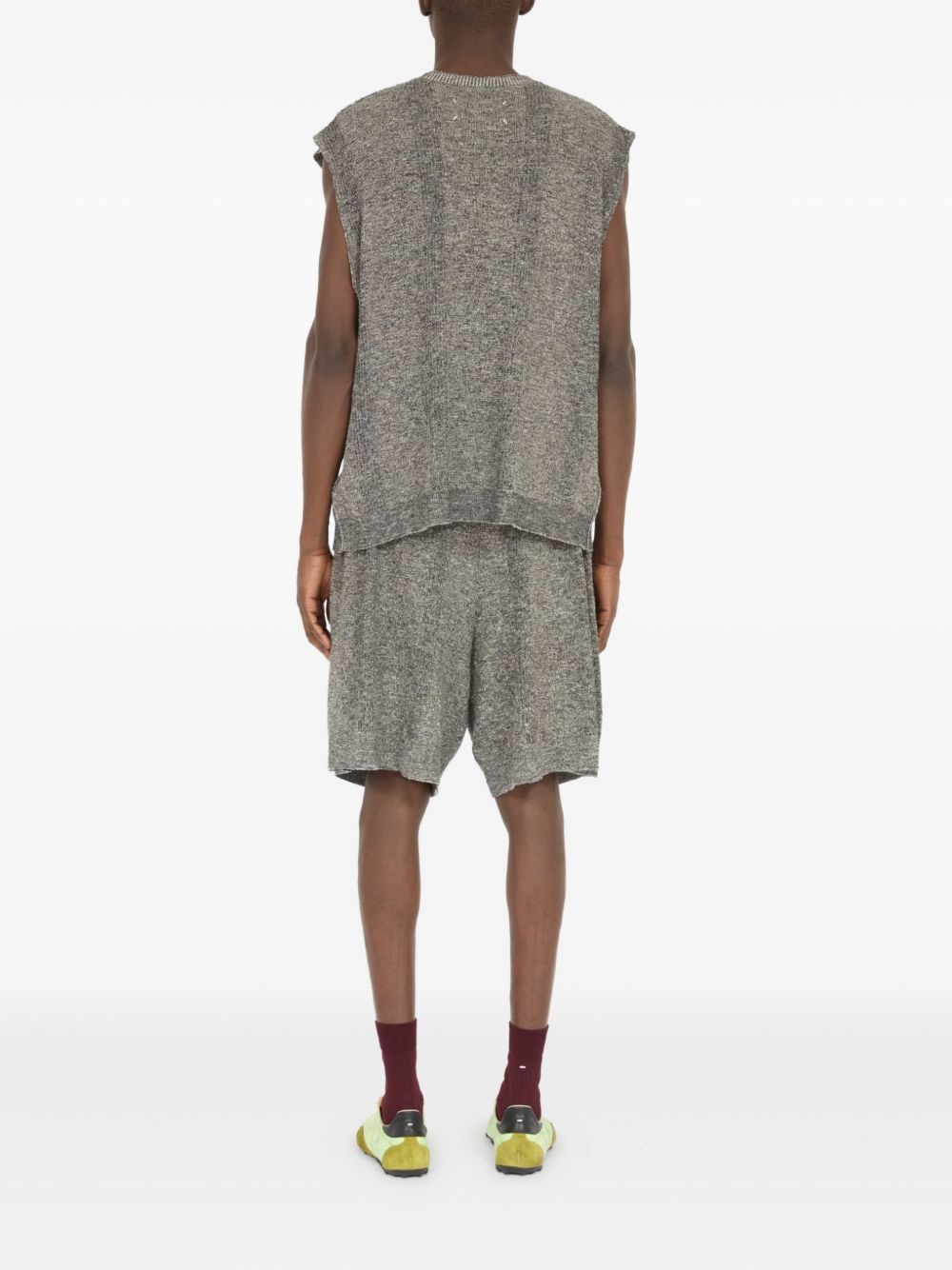 chiné-knit tank top - 4