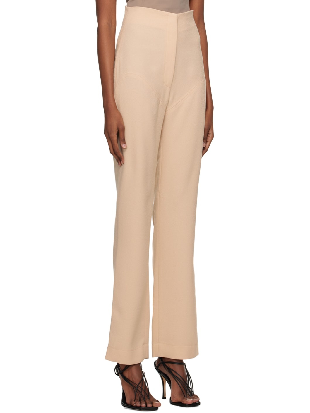SSENSE Work Capsule – Beige Paneled Trousers - 2
