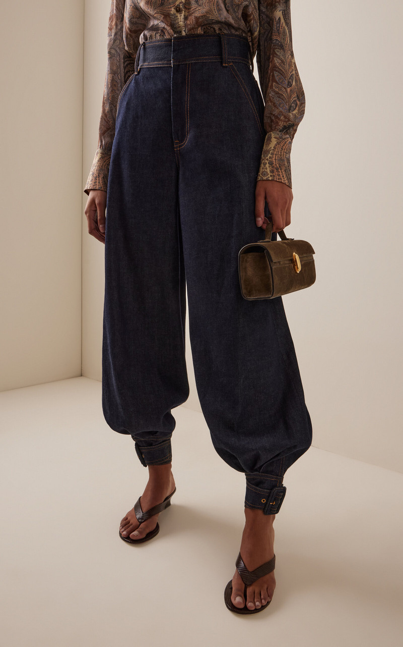 Hypnotic Denim Harem Cotton Blend Pant dark wash 4