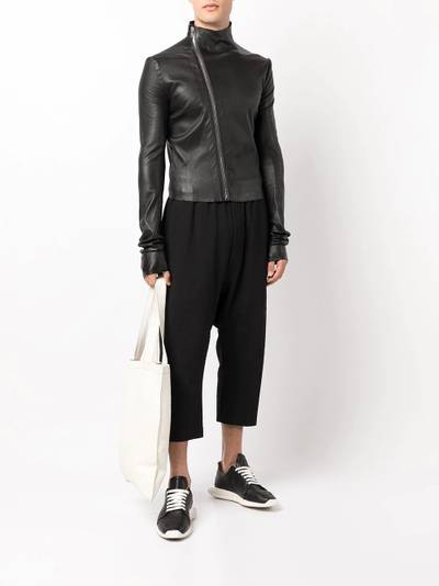 Rick Owens Gary asymmetric leather jacket outlook