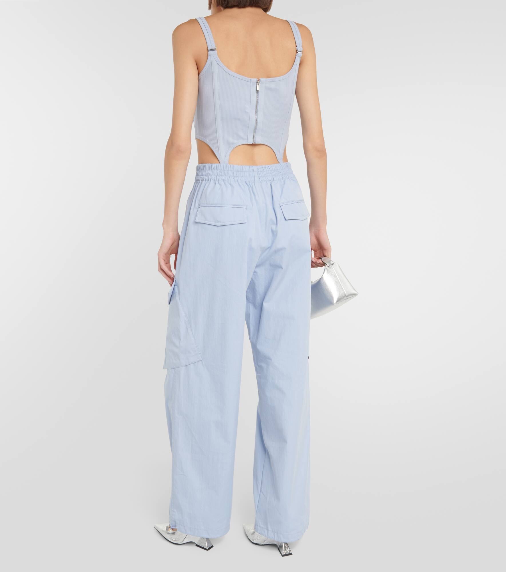 Low-rise wide-leg cargo pants - 3