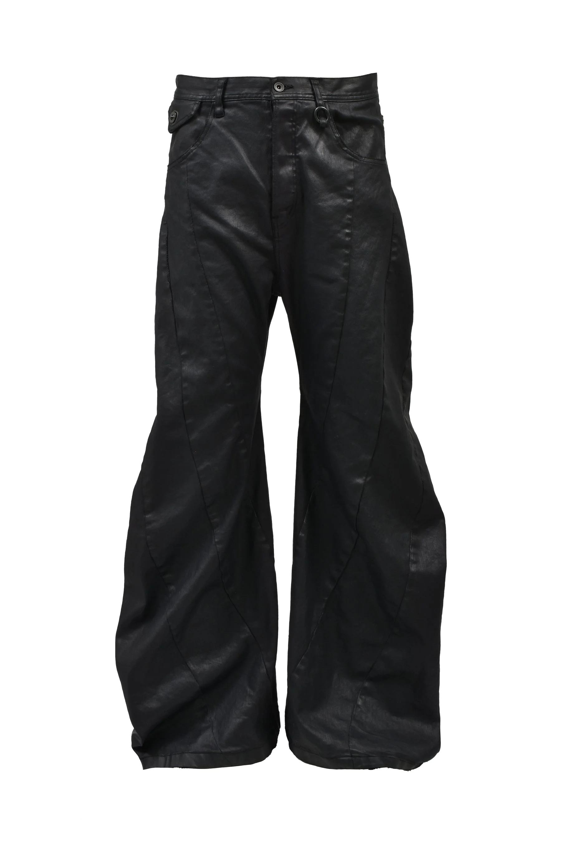 10oz COATED STRETCH DENIM PANTS / BLK - 1