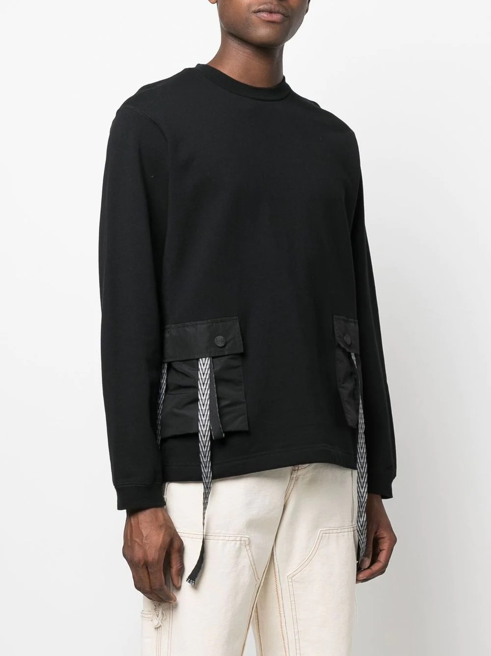 flap-pocket detail sweatshirt - 3