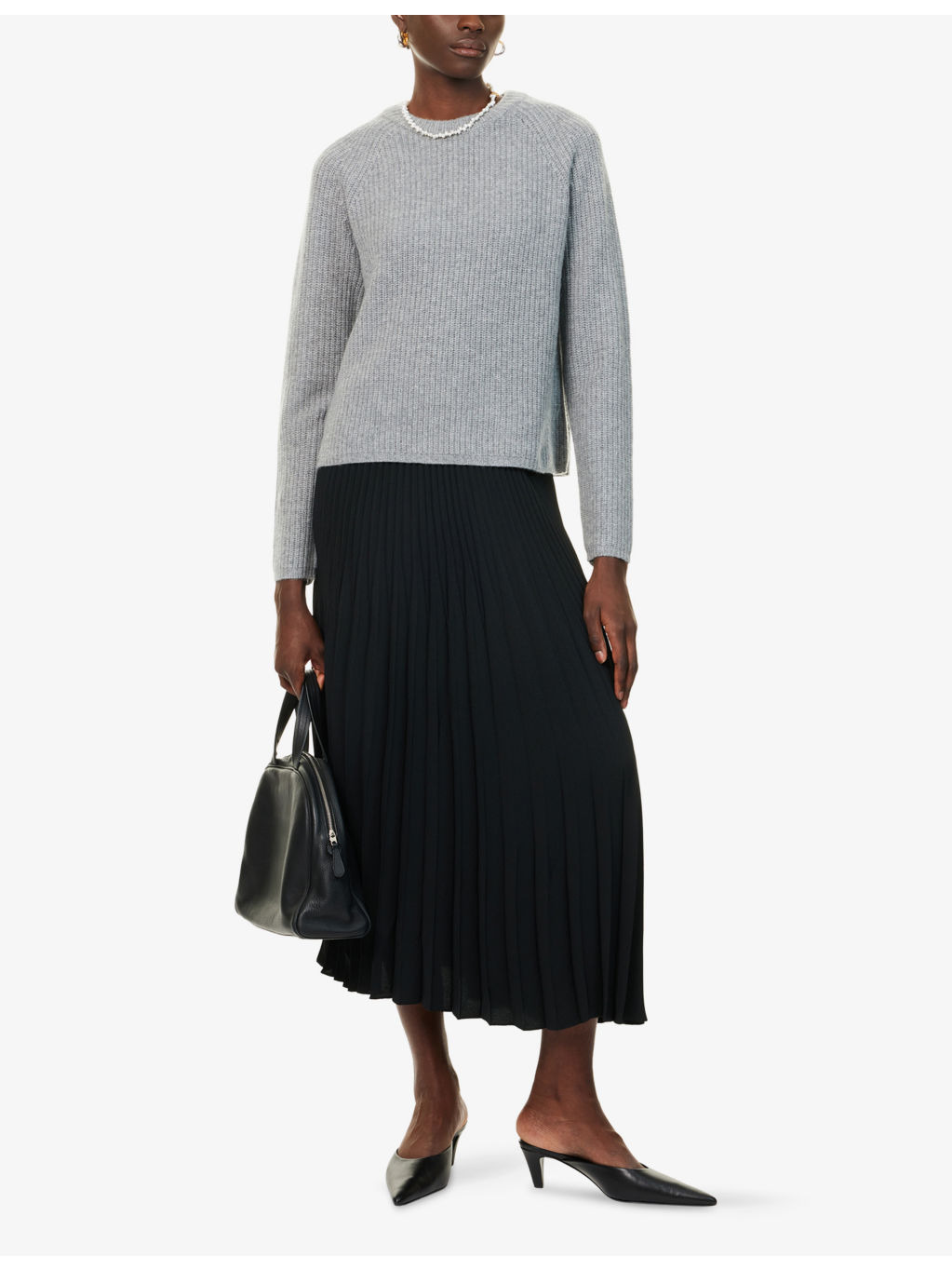 Fisherman Raglan-Sleeves Cashmere Jumper - 2