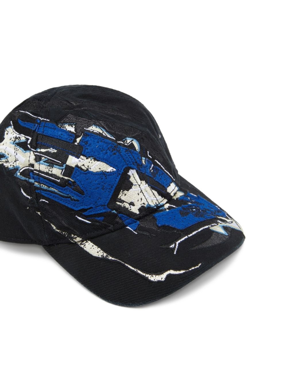 abstract-print baseball cap - 3