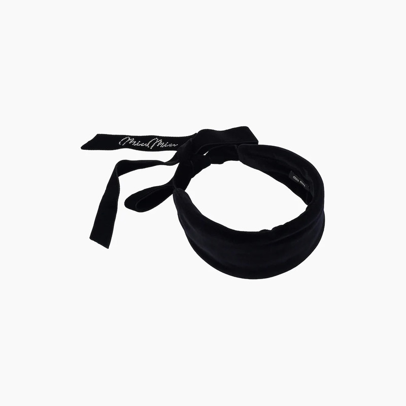 Miu Miu Velvet headband outlook