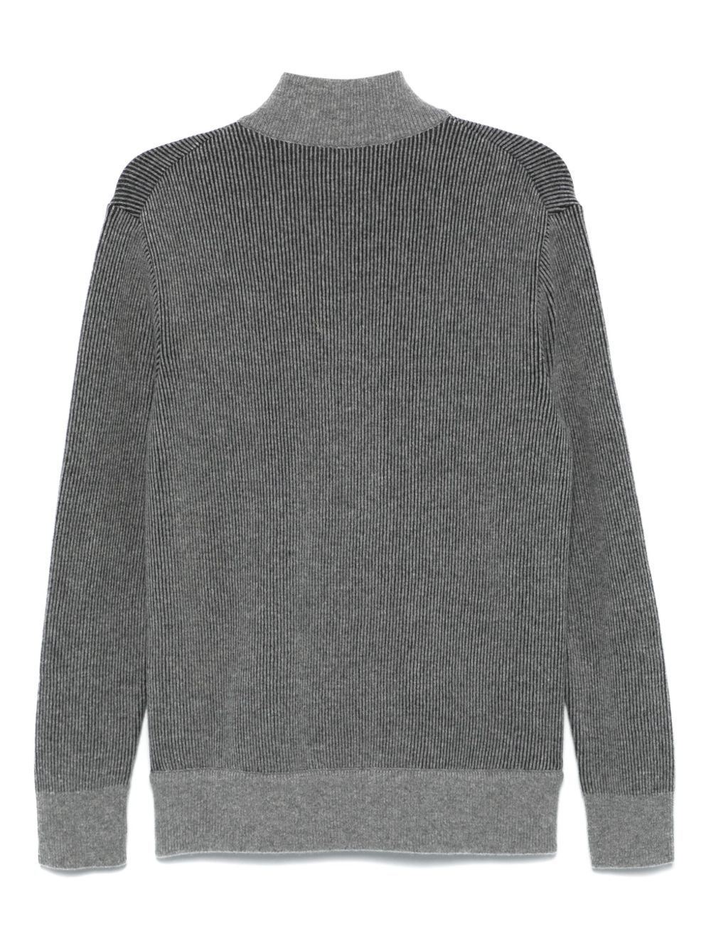 ribbed cardigan - 2