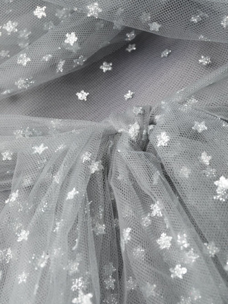 glitter-detail sleeveless midi dress 6