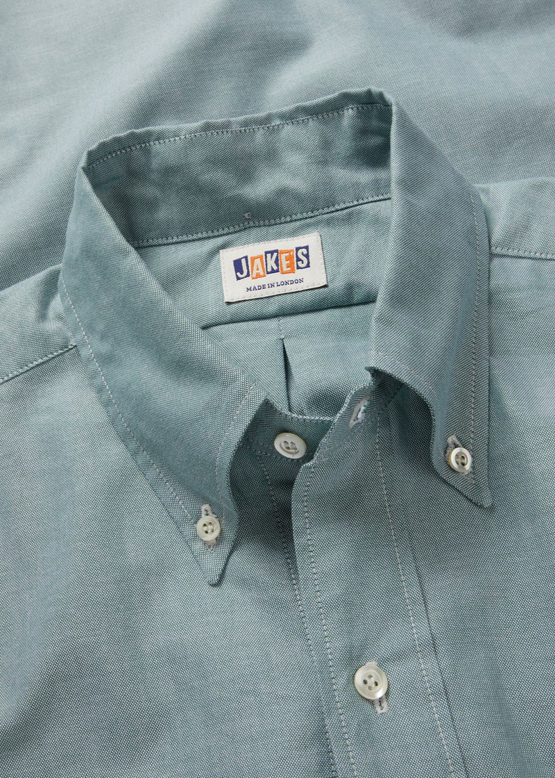 Men's Jakes Shirts Oxford Shirt Pale Green 3