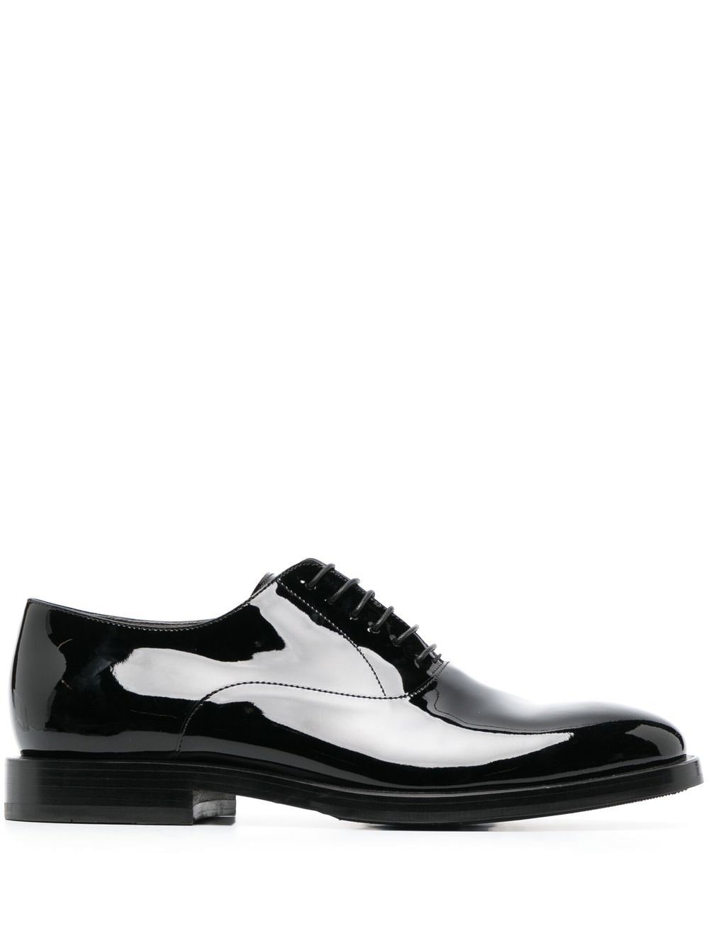 patent-leather laced oxford shoes - 1