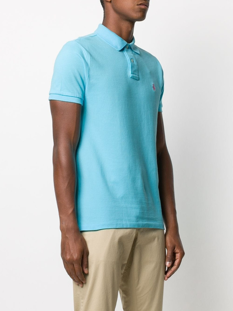 logo-embroidered polo shirt 3