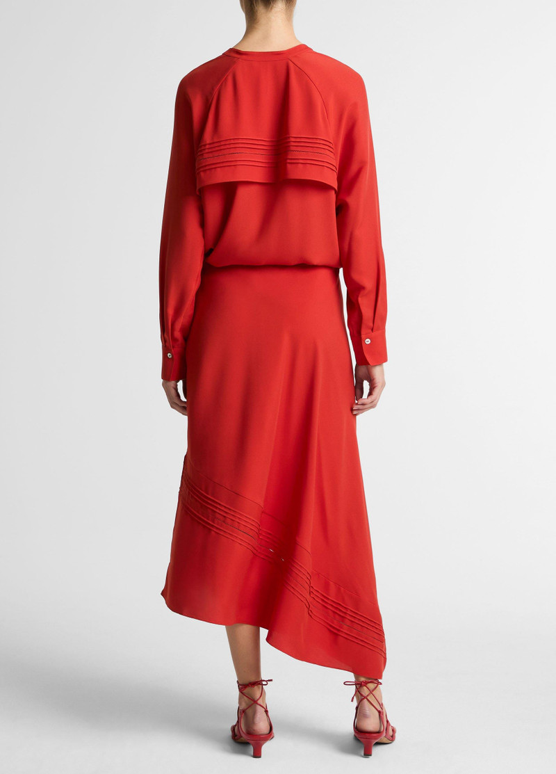 Vince Pintuck Satin Slip Skirt outlook