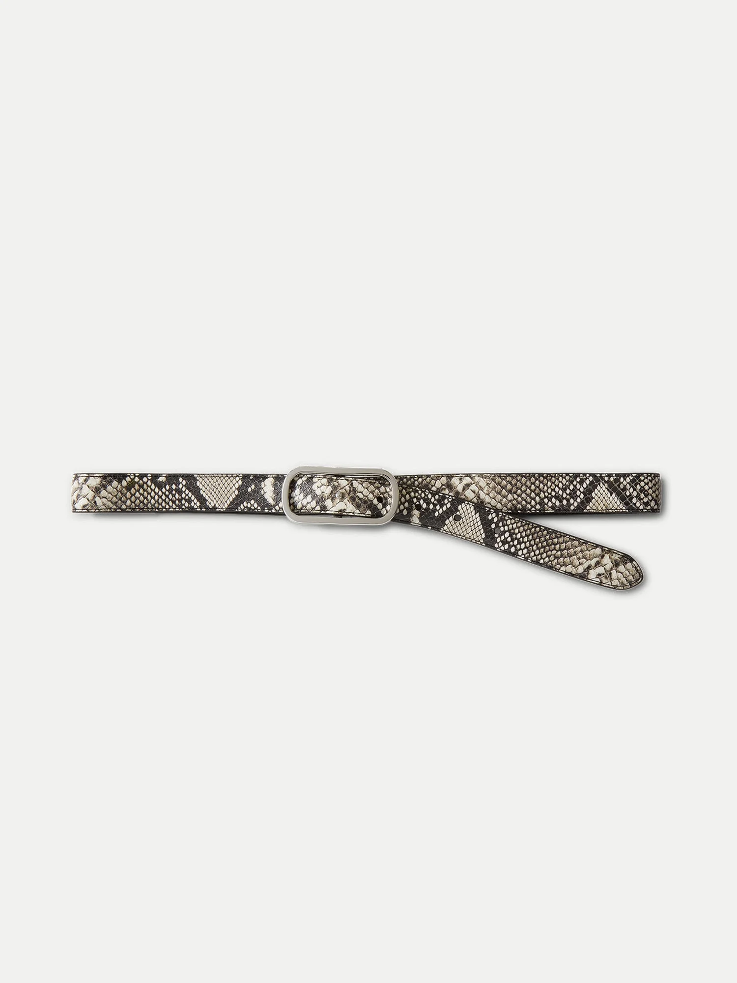 SNAKE-EMBOSSED LOOP BELT - 1