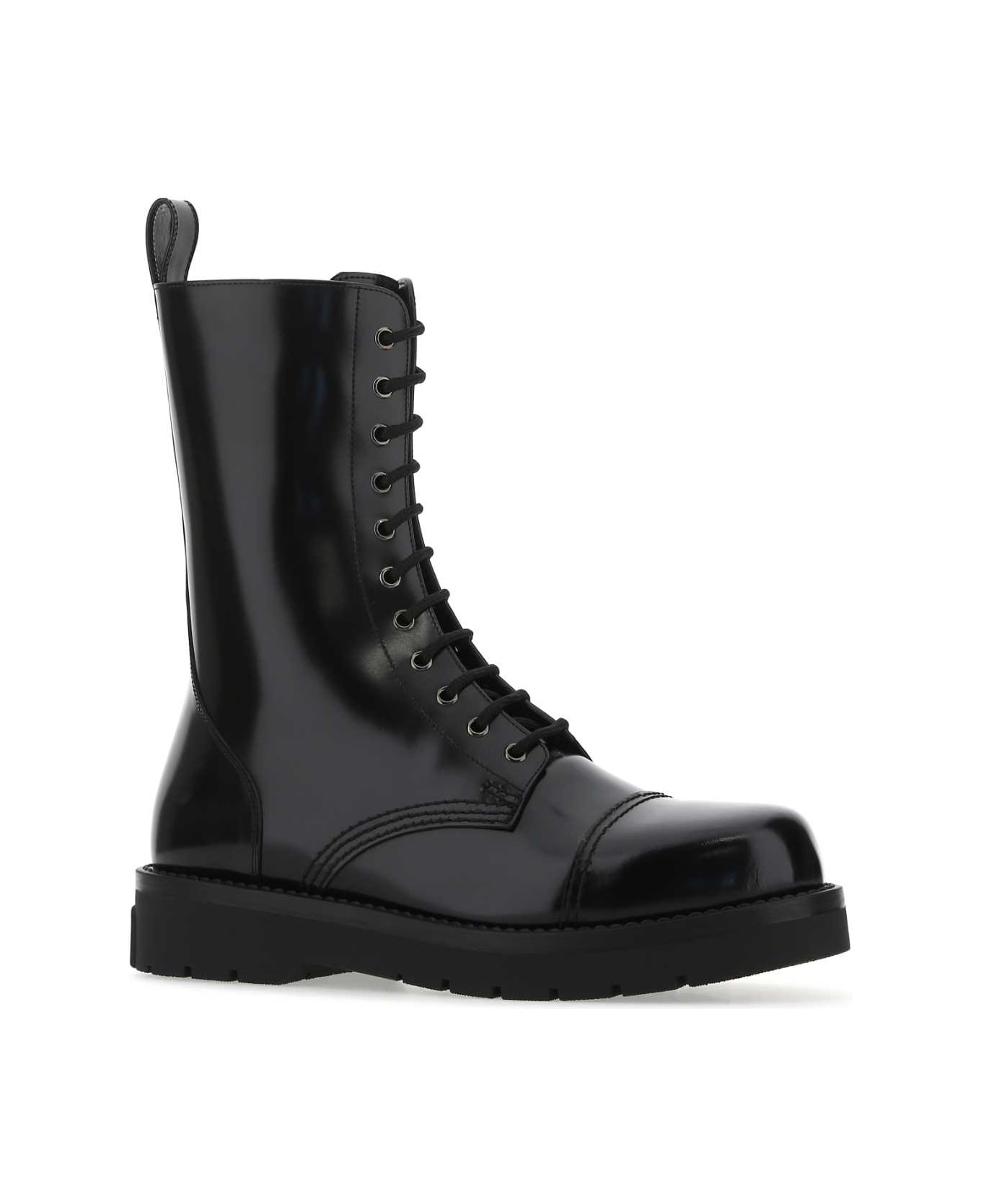 Black Leather Boots - 2