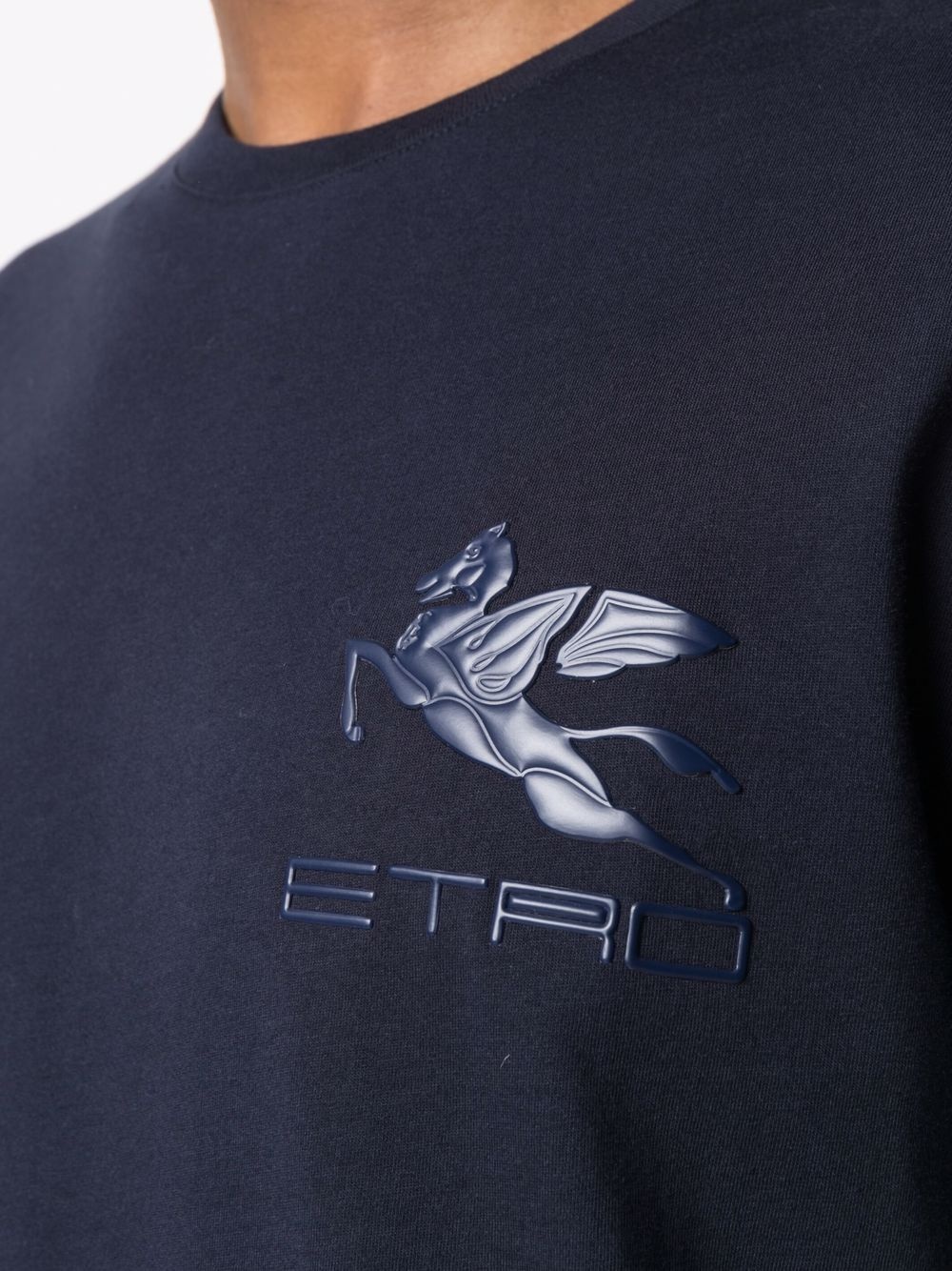 embossed logo T-shirt - 5