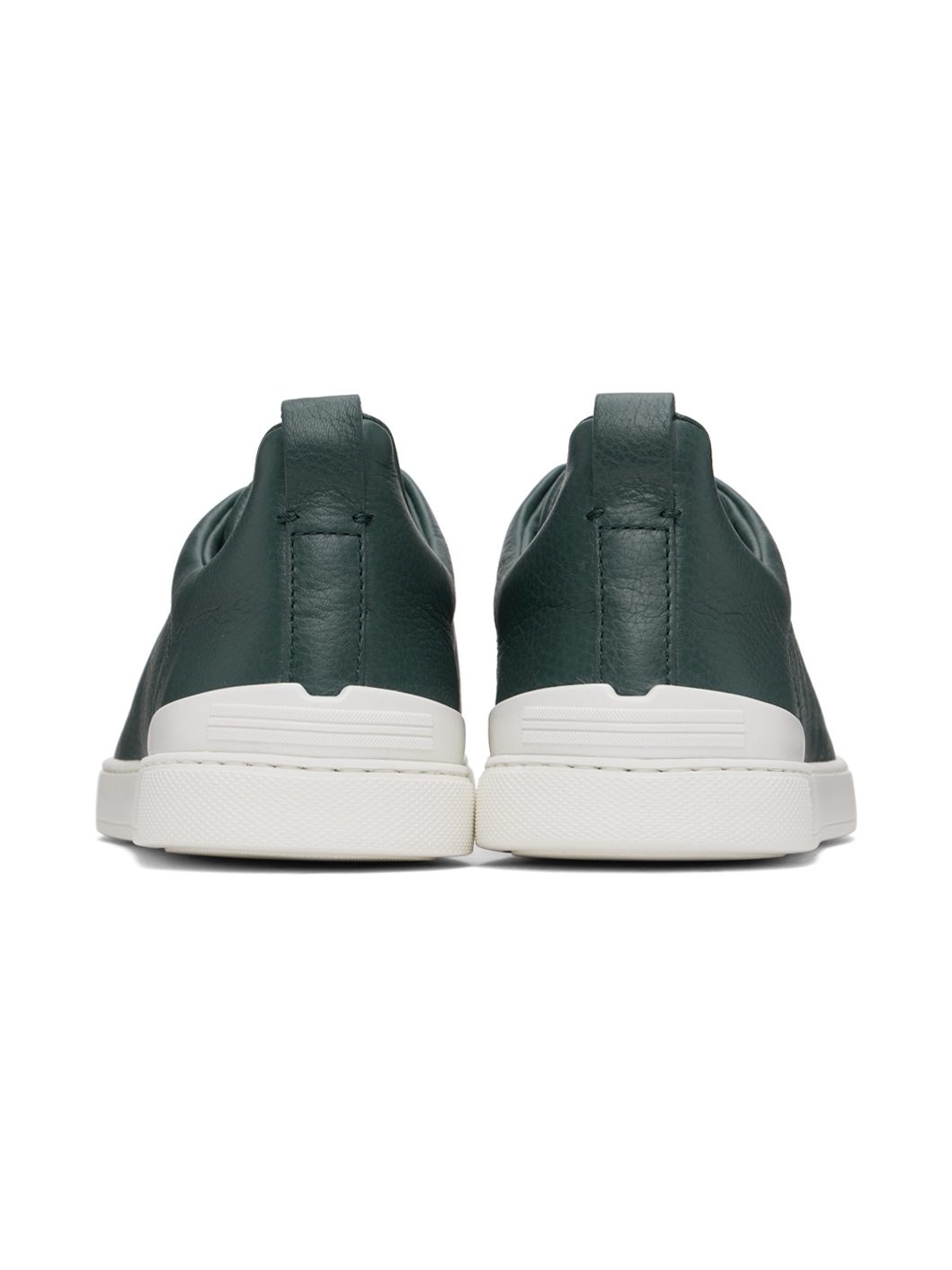 Green Triple Stitch Sneakers - 2