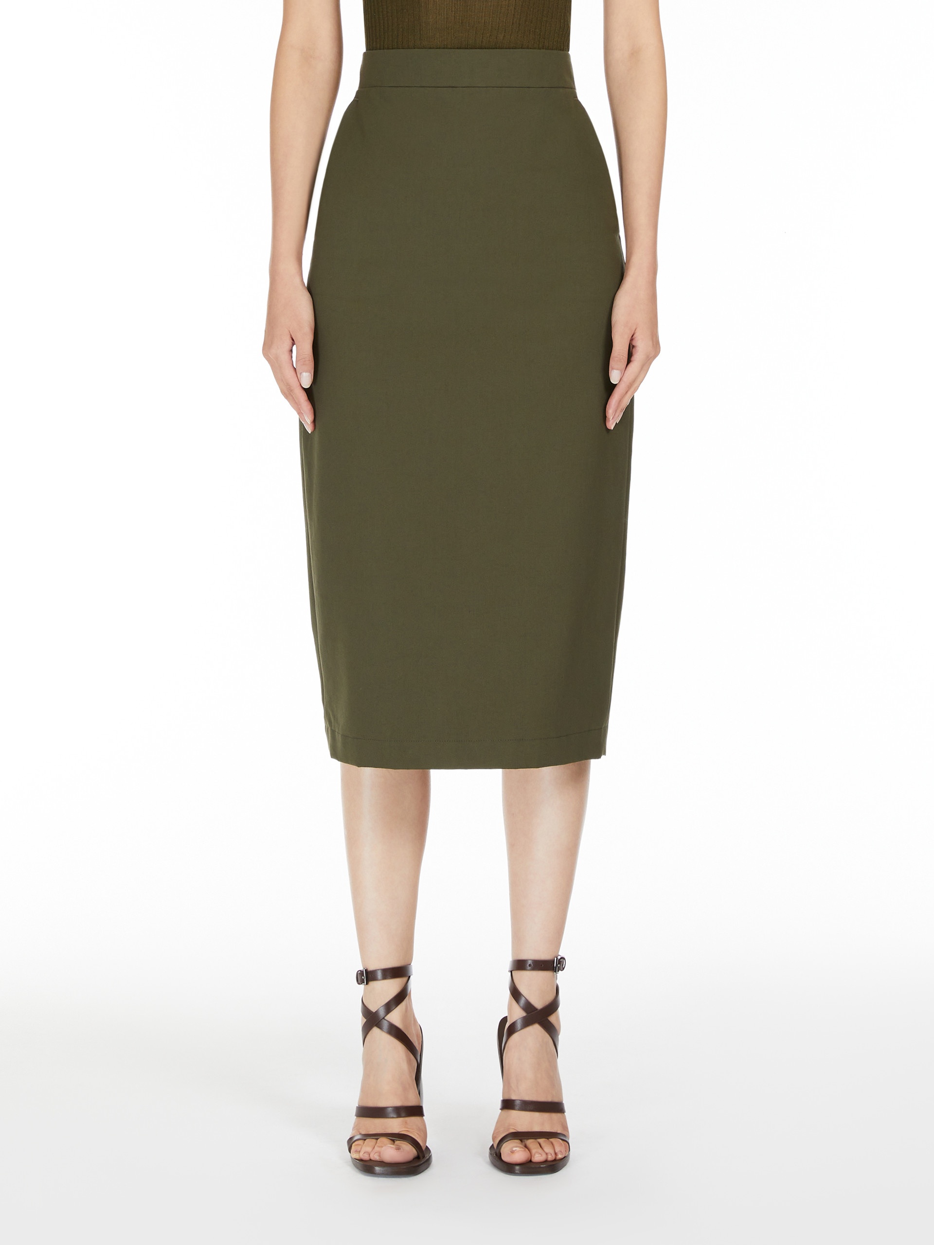 COGNAC Canvas skirt - 3
