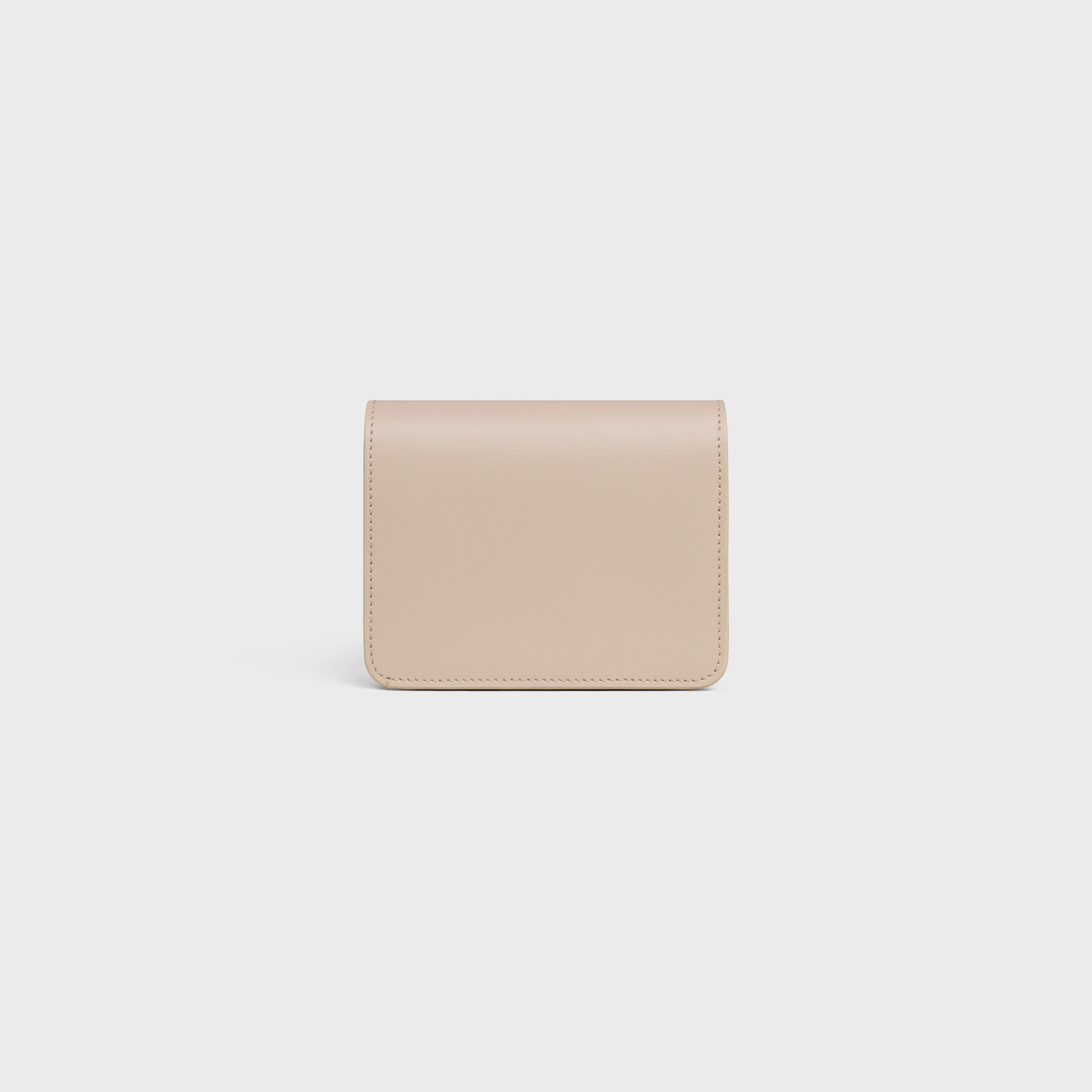 TRIOMPHE COMPACT WALLET in Shiny calfskin - 3