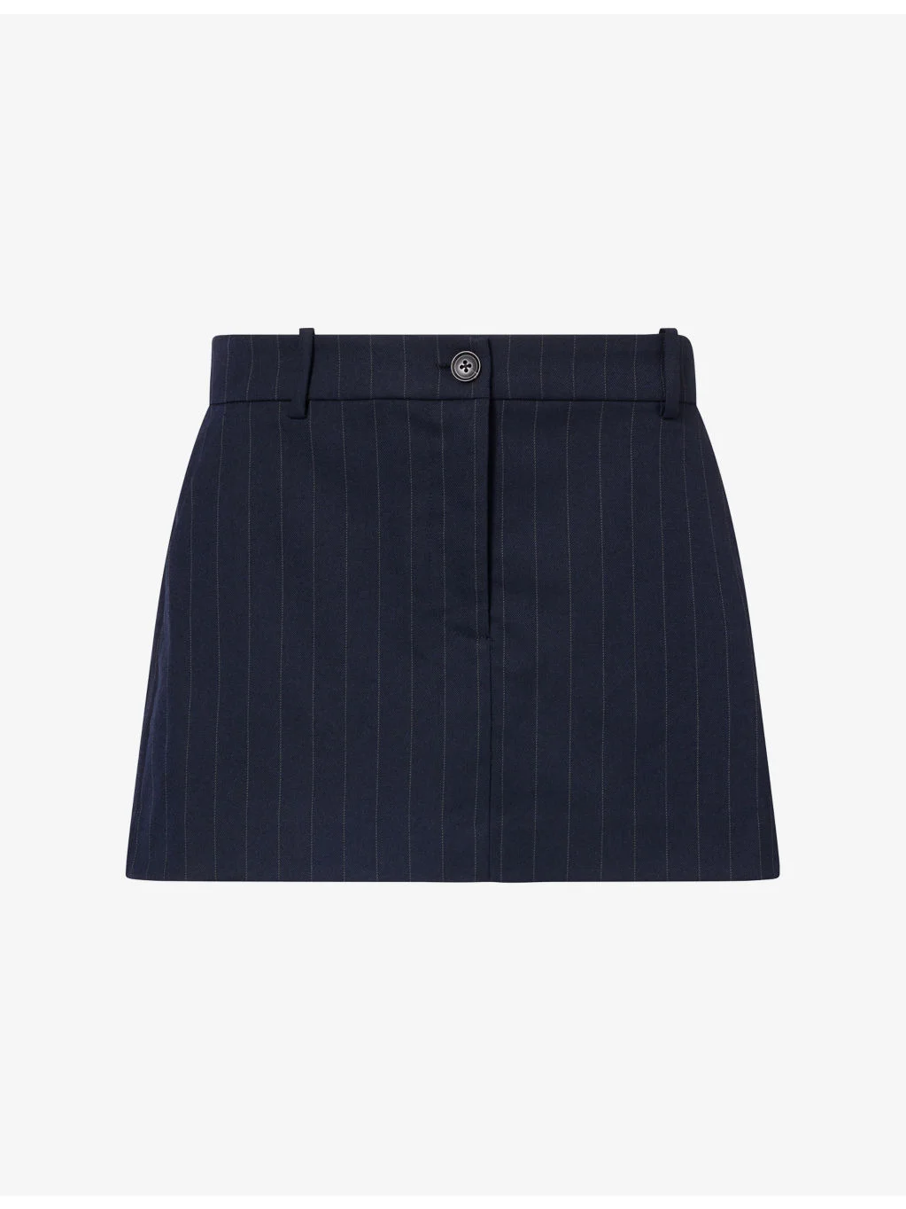 The Trouser Pinstripe-Pattern Woven Mini Skirt - 1