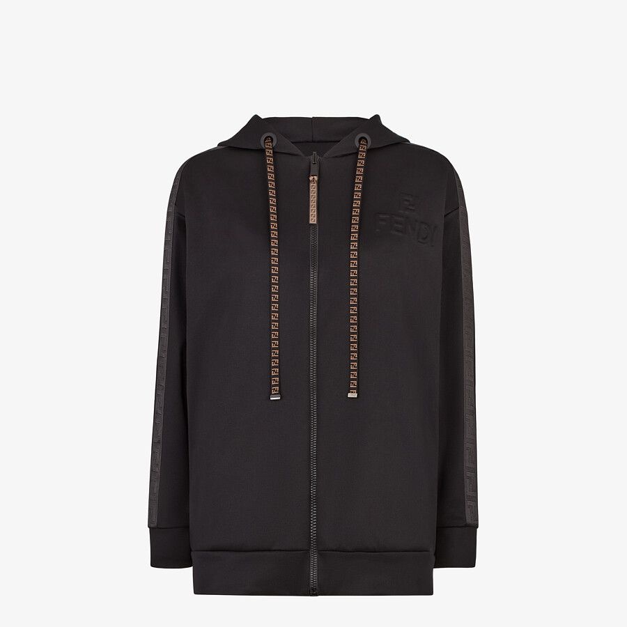 Black jersey sweatshirt - 1