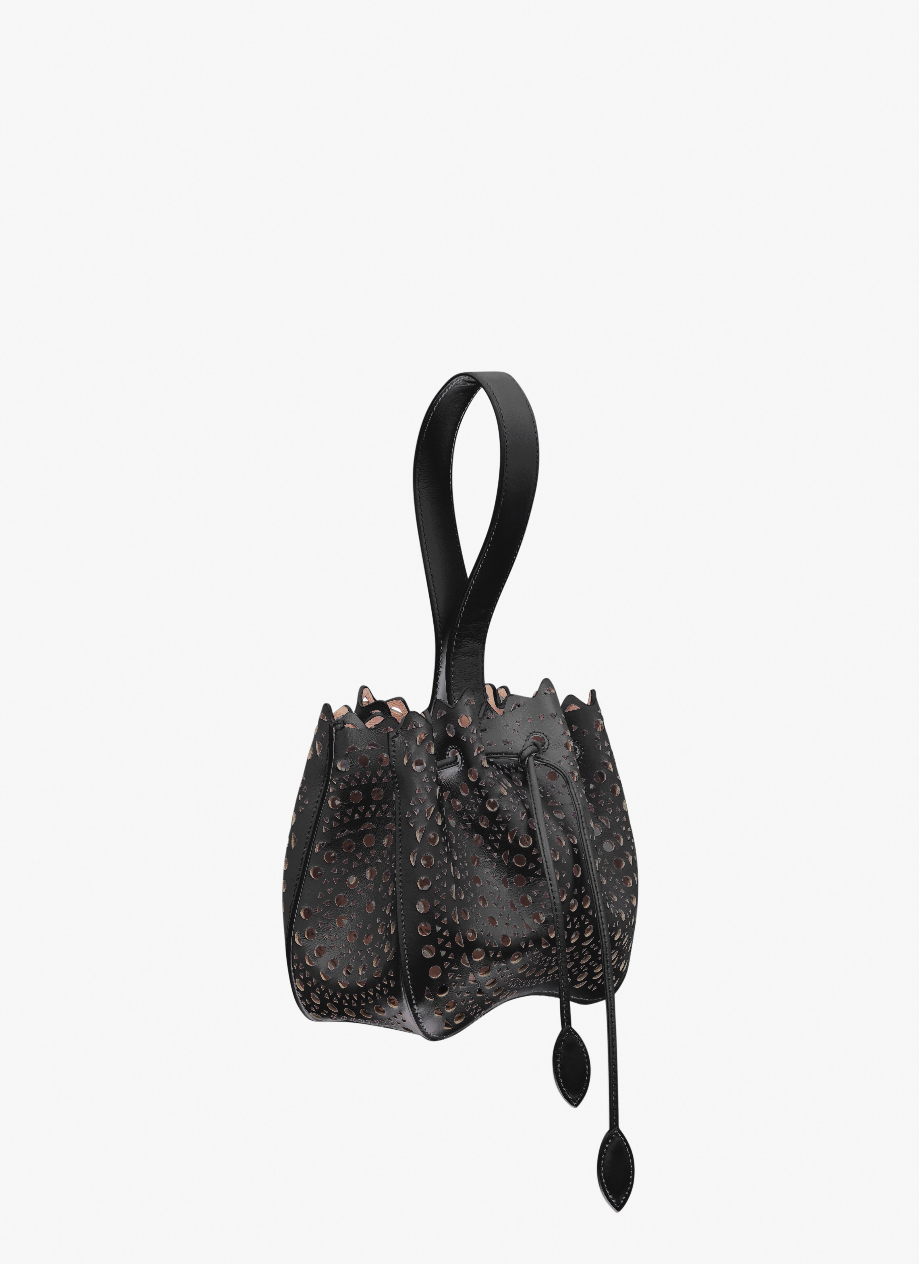 ALAIA バッグ アライア Rose Marie Mini Vienne leather 688199 Rose Marie Mini Vienne leather clutch in black - Alaia