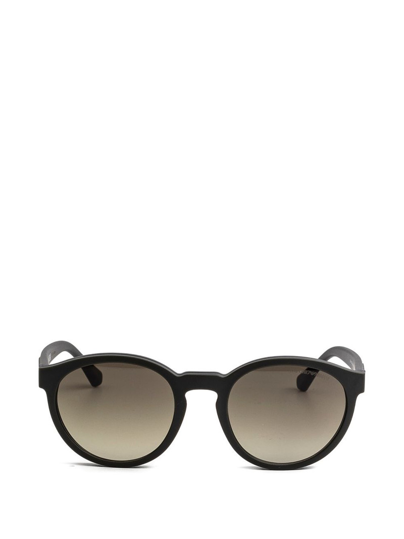 EMPORIO ARMANI round-frame clip-on sunglasses outlook