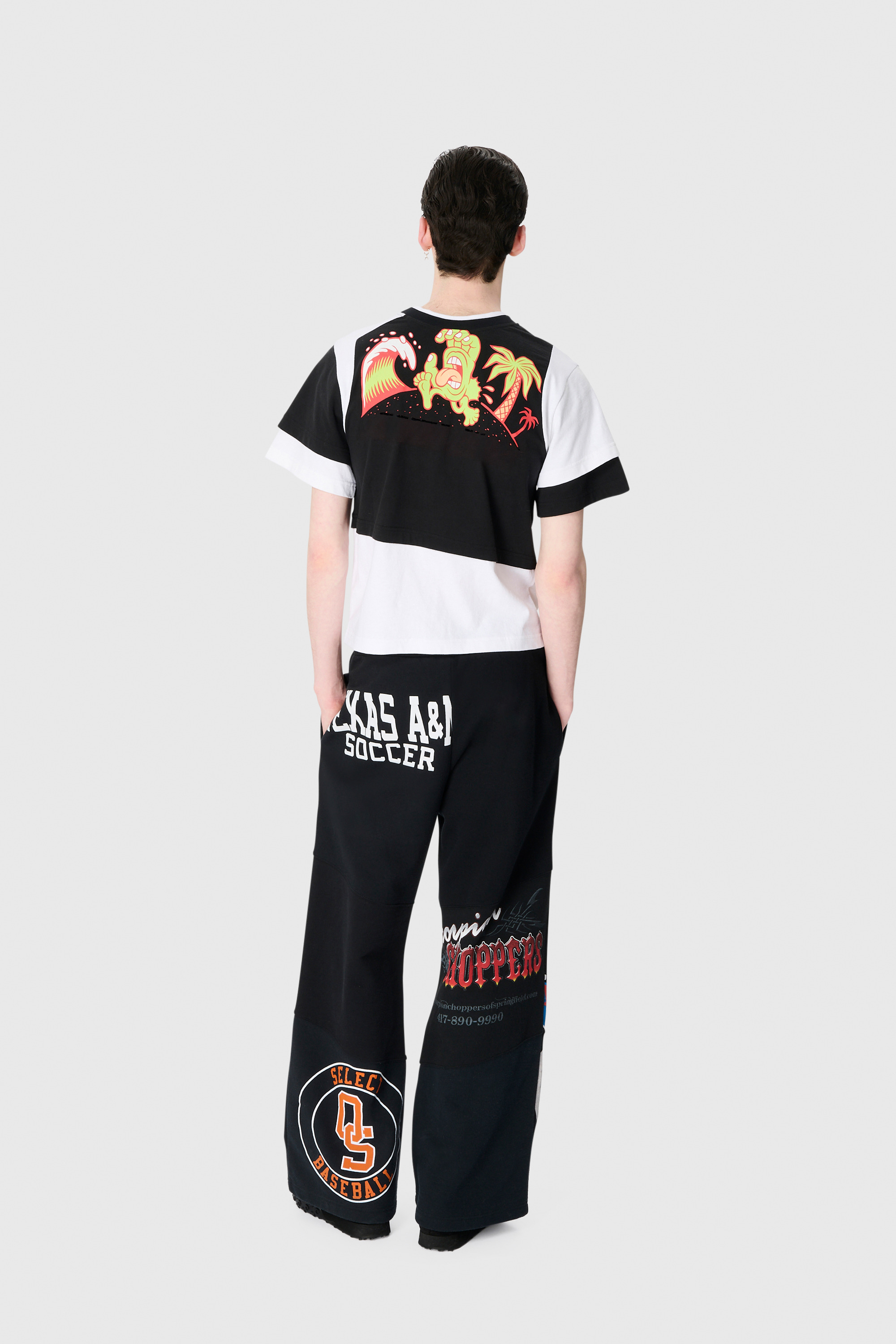 REGENERATED GRAPHIC JERSEY LAYERED T-SHIRT - 3
