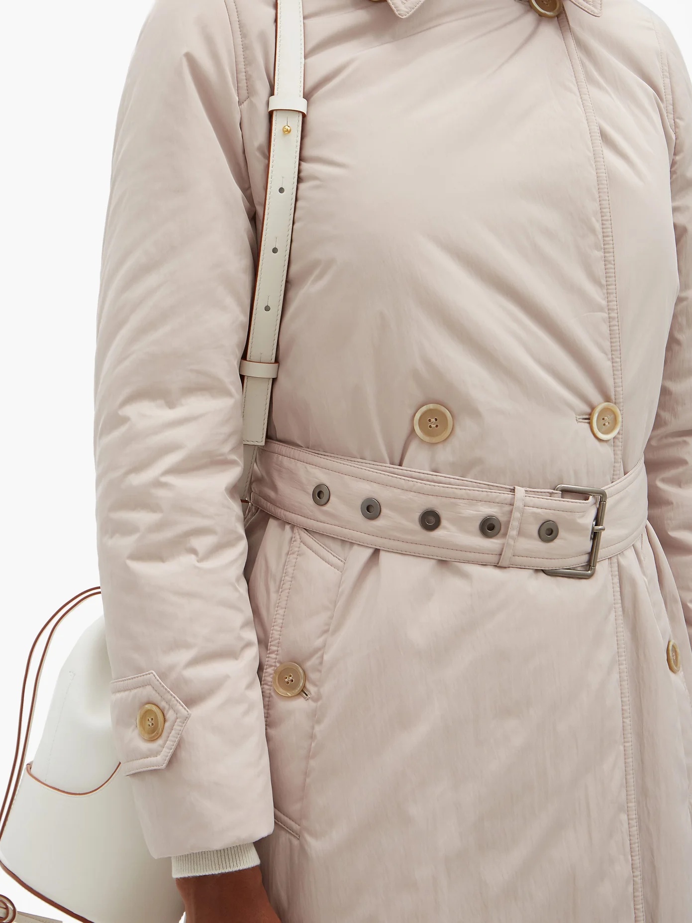 Belted padded trench coat - 3