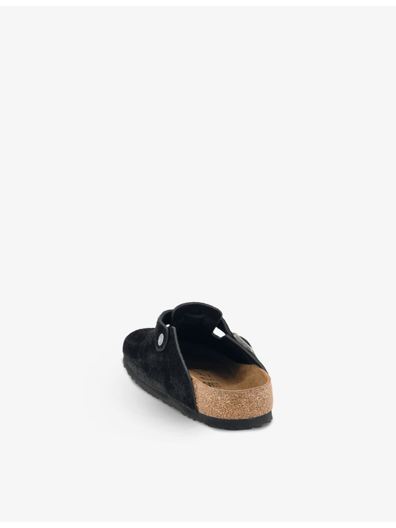 BIRKENSTOCK Boston logo-embossed suede clogs outlook