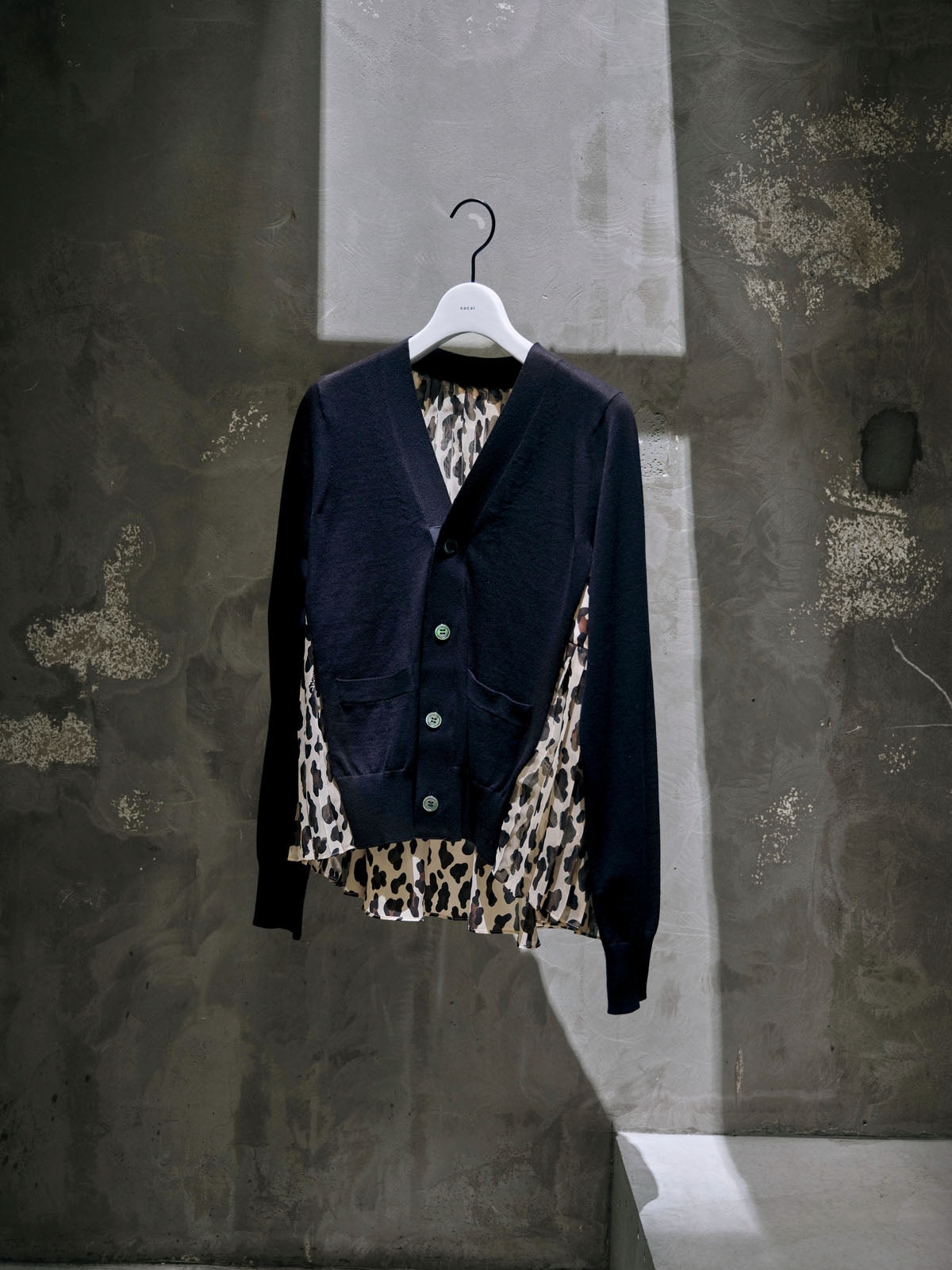 Leopard Print x Knit Cardigan - 2
