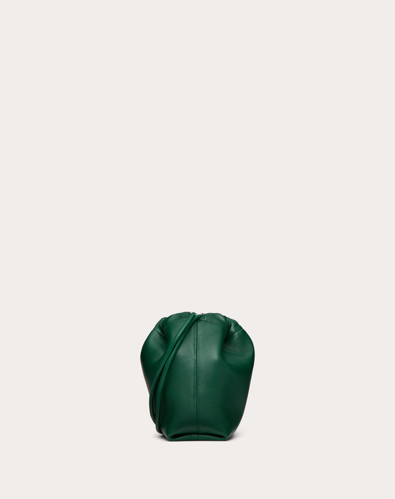 VLOGO POUF NAPPA LEATHER MINI BUCKET BAG 4